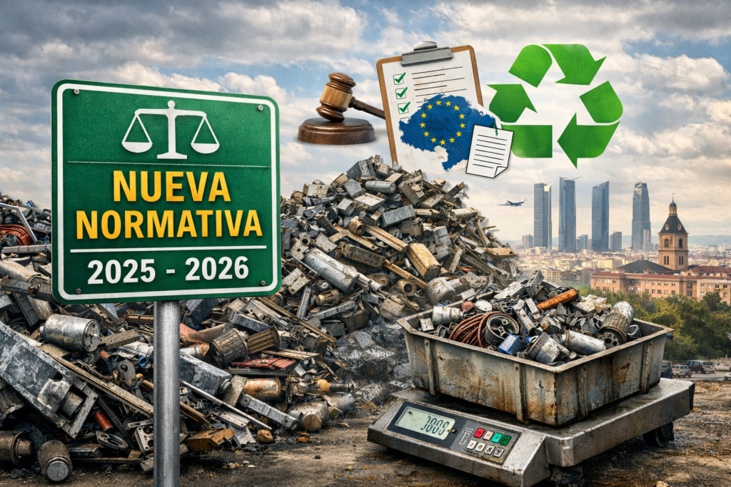 Nueva normativa reciclaje metales 2025-2026